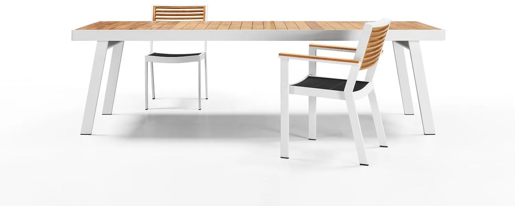 Záhradná jedálenská stolička HIGOLD - York Dining Arm Chair White/Black