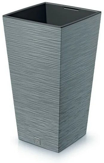 Kvetináč FURU SQUARE 29,5 cm, sivý, 29,5 cm