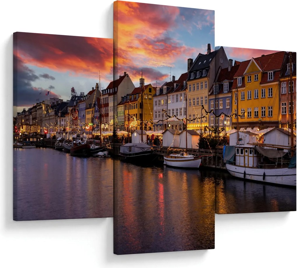 Obraz - Nyhavn, Kodaň (90x60 cm)