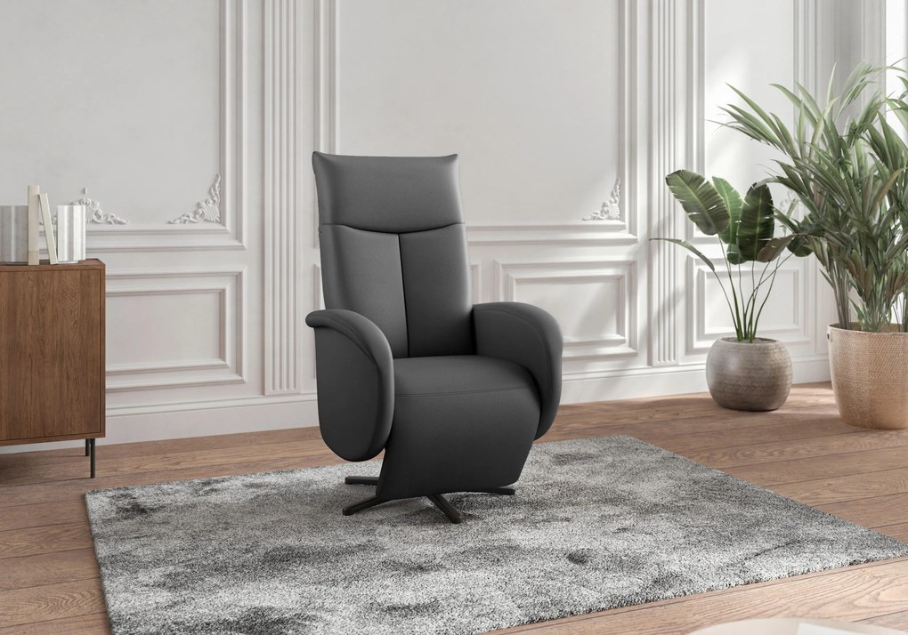 XXXLutz RELAXAČNÉ KRESLO, koža, čierna Sit & More - Online Only obývacie izby - 00014401628H