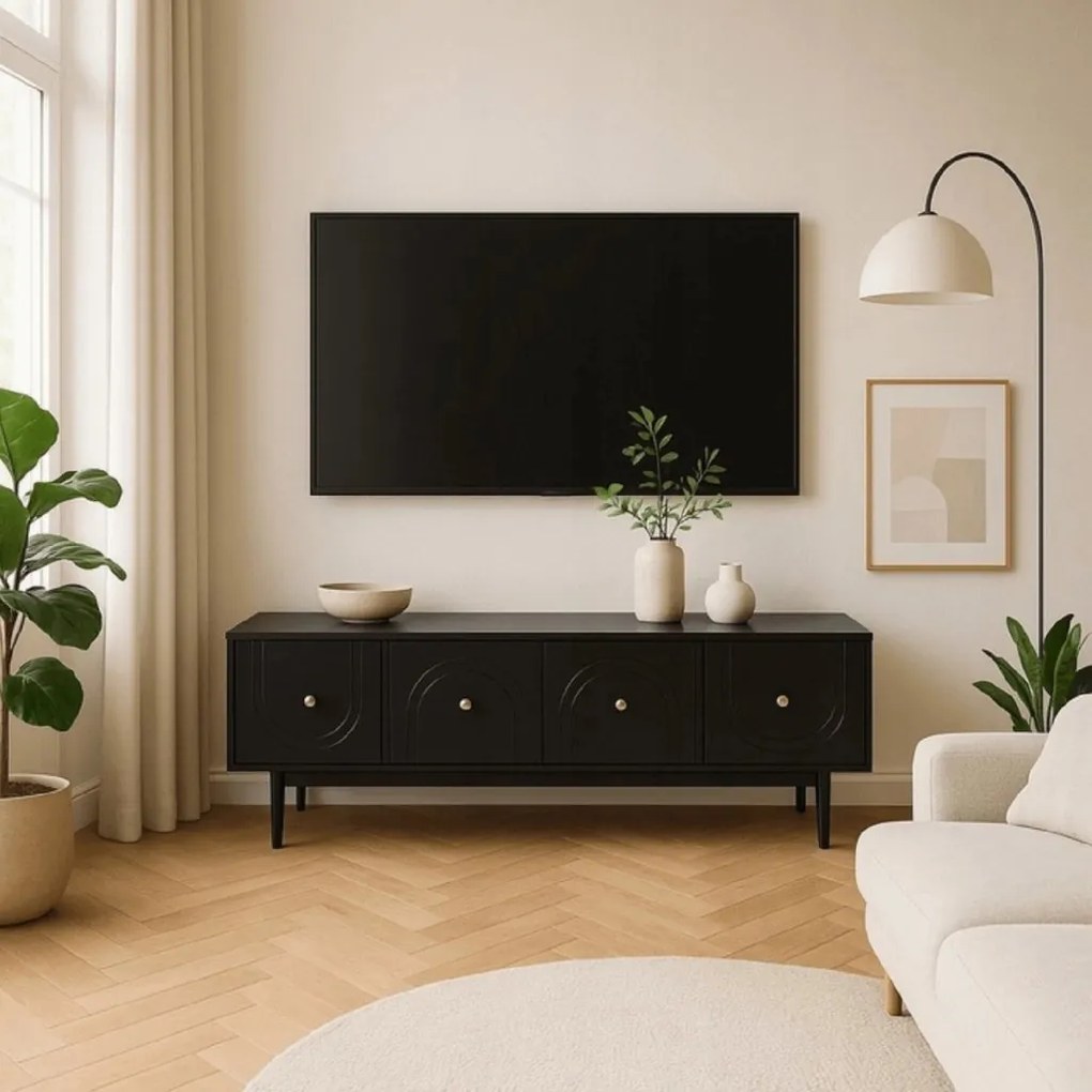 PROXIMA.store - TV stolík MARLEN FARBA: čierna