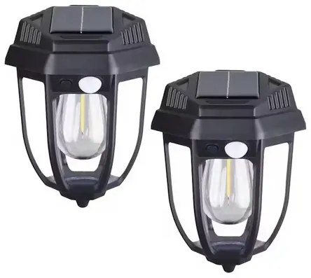 Vonkajšie solárne indukčné nástenné svietidlá Sunlight WW669-1W - 18W