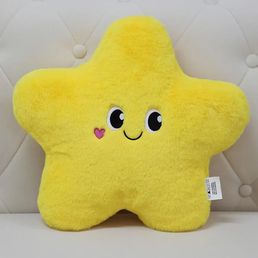 Vankúš Hviezda 40x40 cm žltý