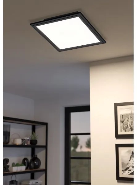Eglo 900817 - LED Stropné svietidlo SALOBRENA LED/14W/230V 30x30 cm čierna
