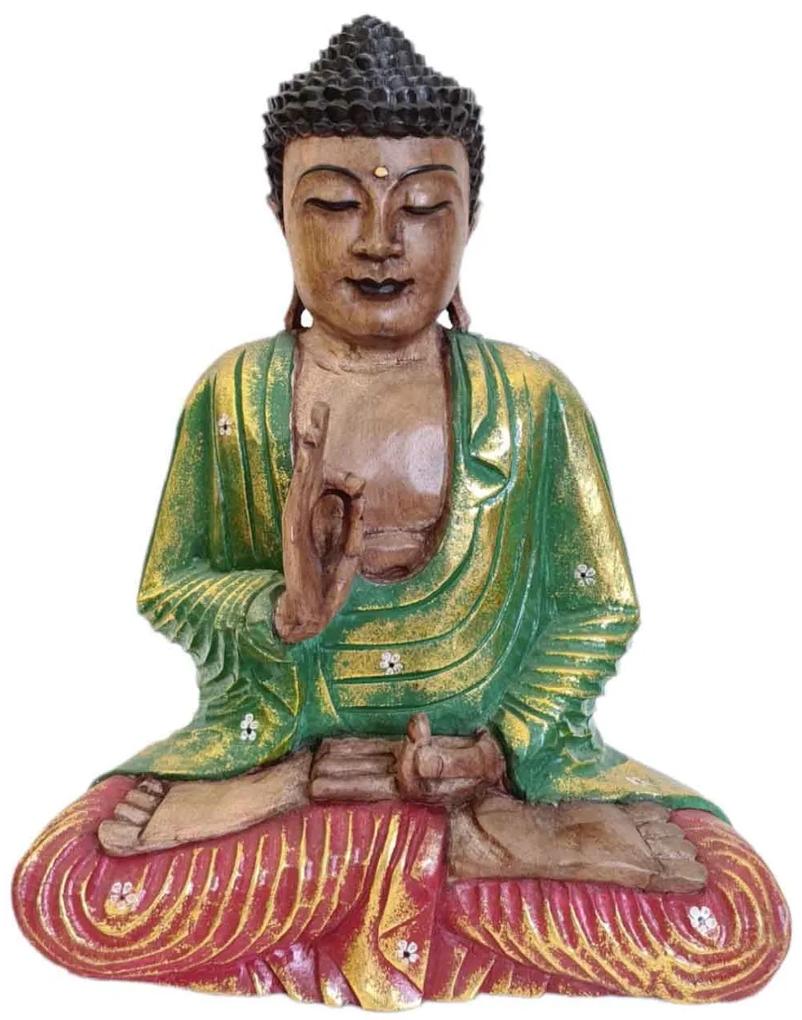 Buddha s červenými kalhotami 1 40 cm
