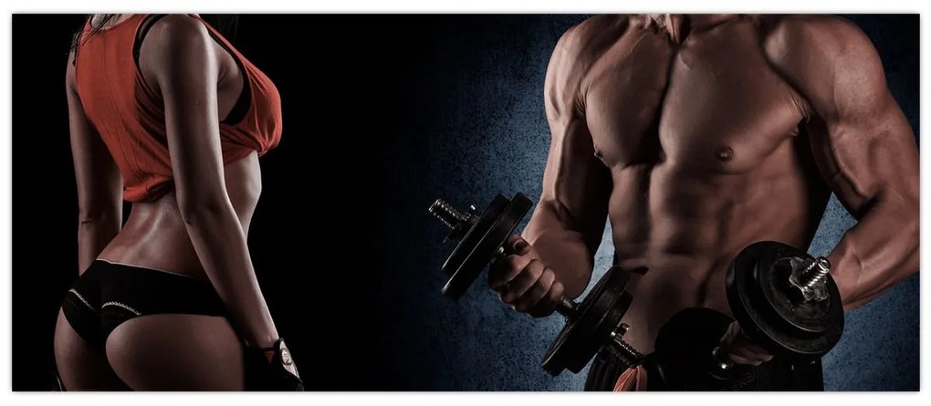 Obraz - Fitness (120x50 cm)
