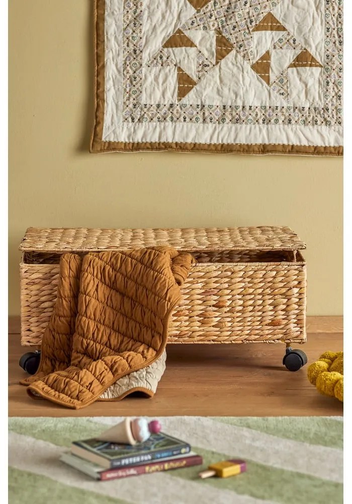 Detský úložný box z vodného hyacintu v prírodnej farbe 63x40x26 cm Nelas – Bloomingville Mini