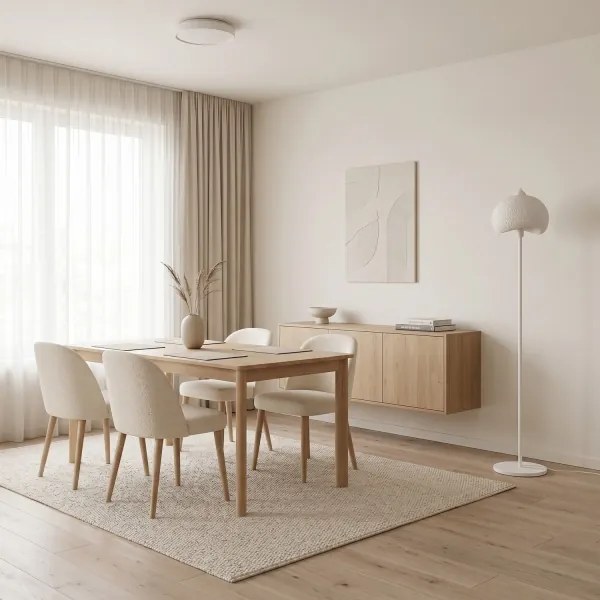 Brilagi - Stojacia lampa WABI SABI 1xE27/40W/230V biela