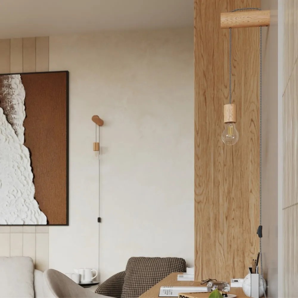 Nástenné svietidlo v prírodnej farbe Arcadia – Nice Lamps