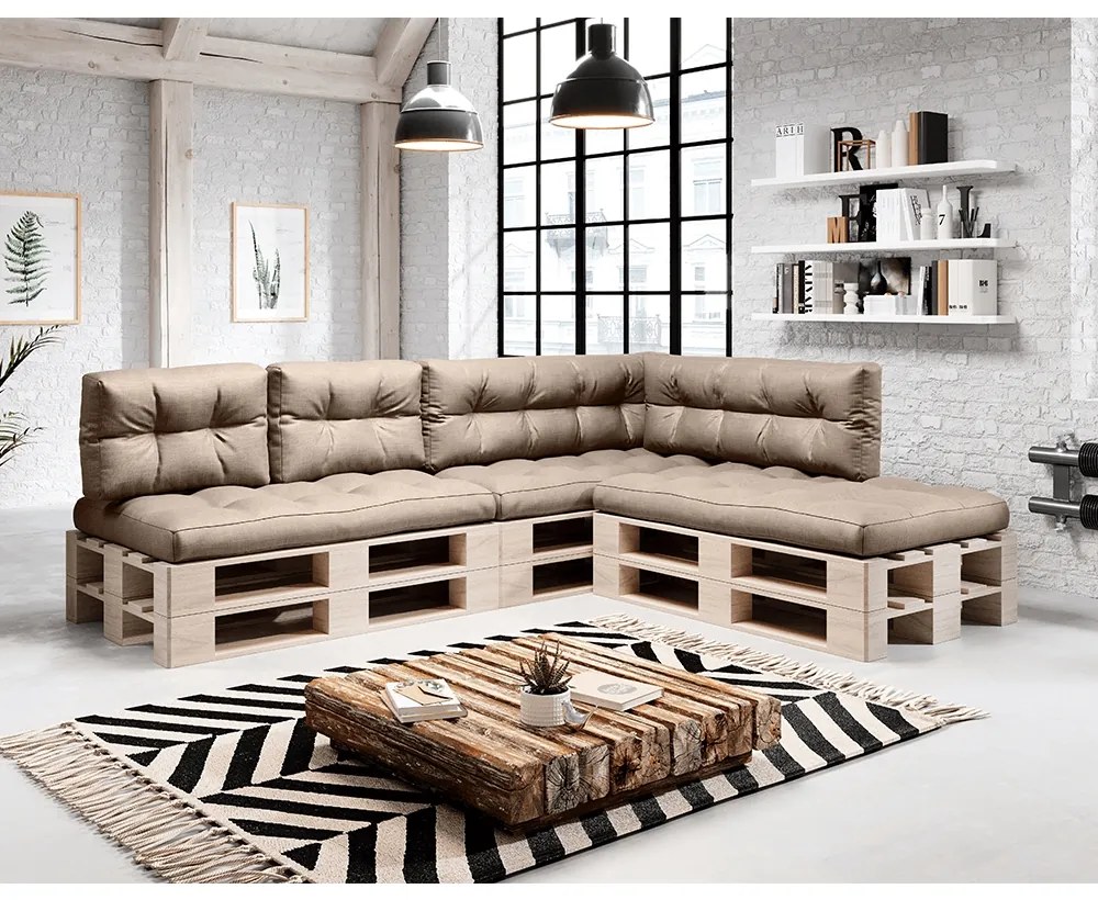Vankúš na paletové sedenie Anika Typ 2 40x120 cm - hnedá
