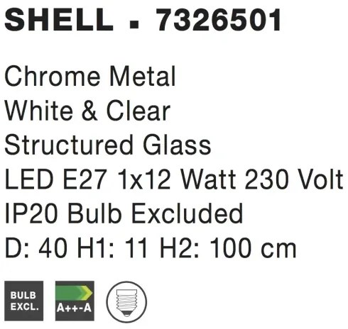 Luster na lanku Shell