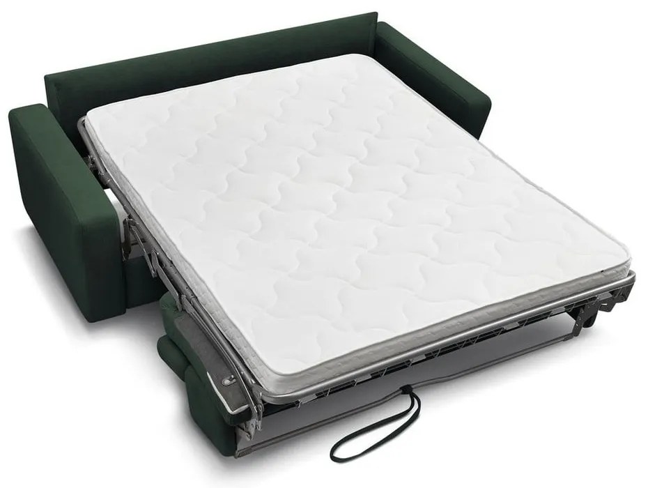 Tmavozelená rozkladacia pohovka 215 cm Monaco – Bobochic Paris