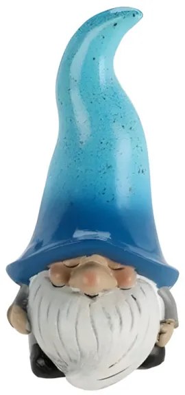 Spiaci škriatok s modrastou čiapkou 23 cm