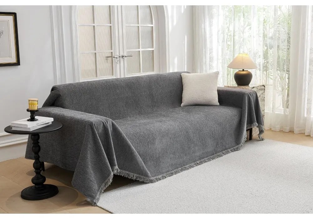 Tmavosivý 3-miestny poťah na pohovku Talo – Filumi