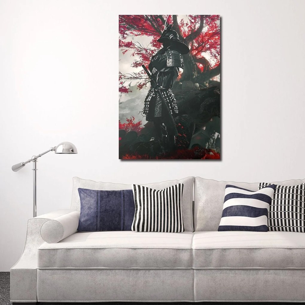 Gario Obraz na plátne Samuraj v brnení v lese - SyanArt Rozmery: 60 x 90 cm