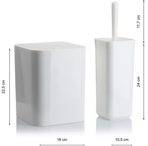 Kúpeľňový set SIERRA 5 ks biela