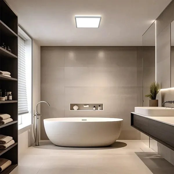 Brilagi - LED kúpeľňové stropné svietidlo ULTRA SLIM LED/18W/230V 30x30 cm strieborné IP54