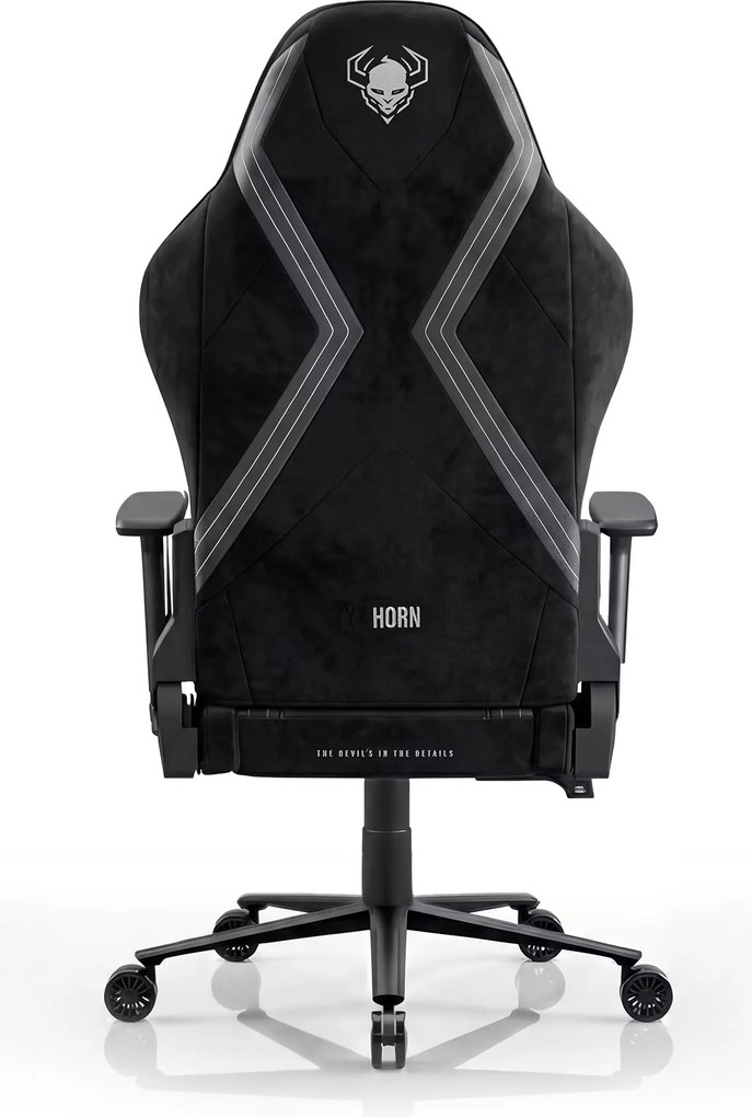 Herné kreslo z látky čierne Normal Size: Diablo X-Horn 2.0 Burned Black