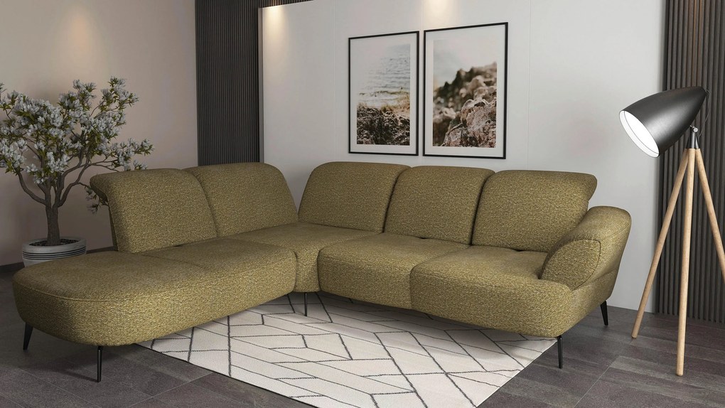 XXXLutz ROHOVÁ SEDAČKA, textil, olivovozelená Sit & More - Sedačky - 00014401321G