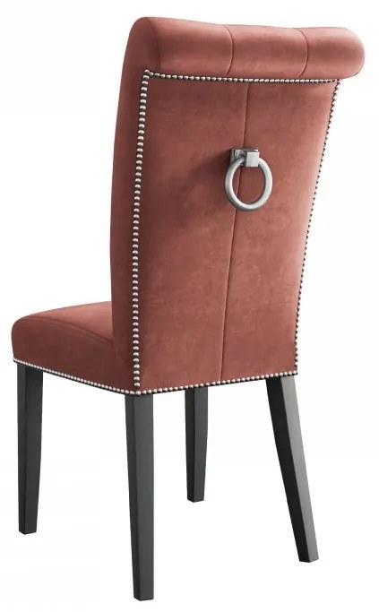 Čalúnená jedálenská stolička Piewik, Dostupné poťahy: Magic Velvet 2250, Farby nožičiek: biela