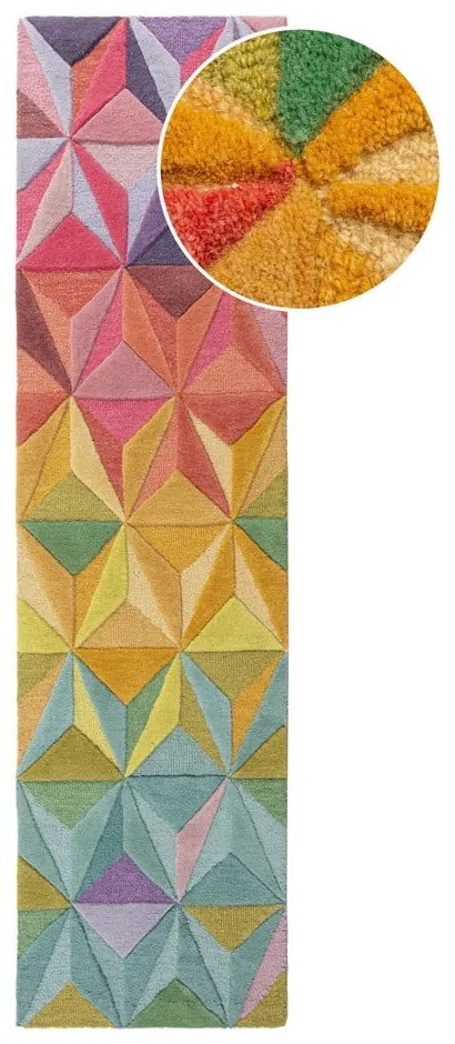 Vlnený behúň 60x230 cm Reverie – Flair Rugs