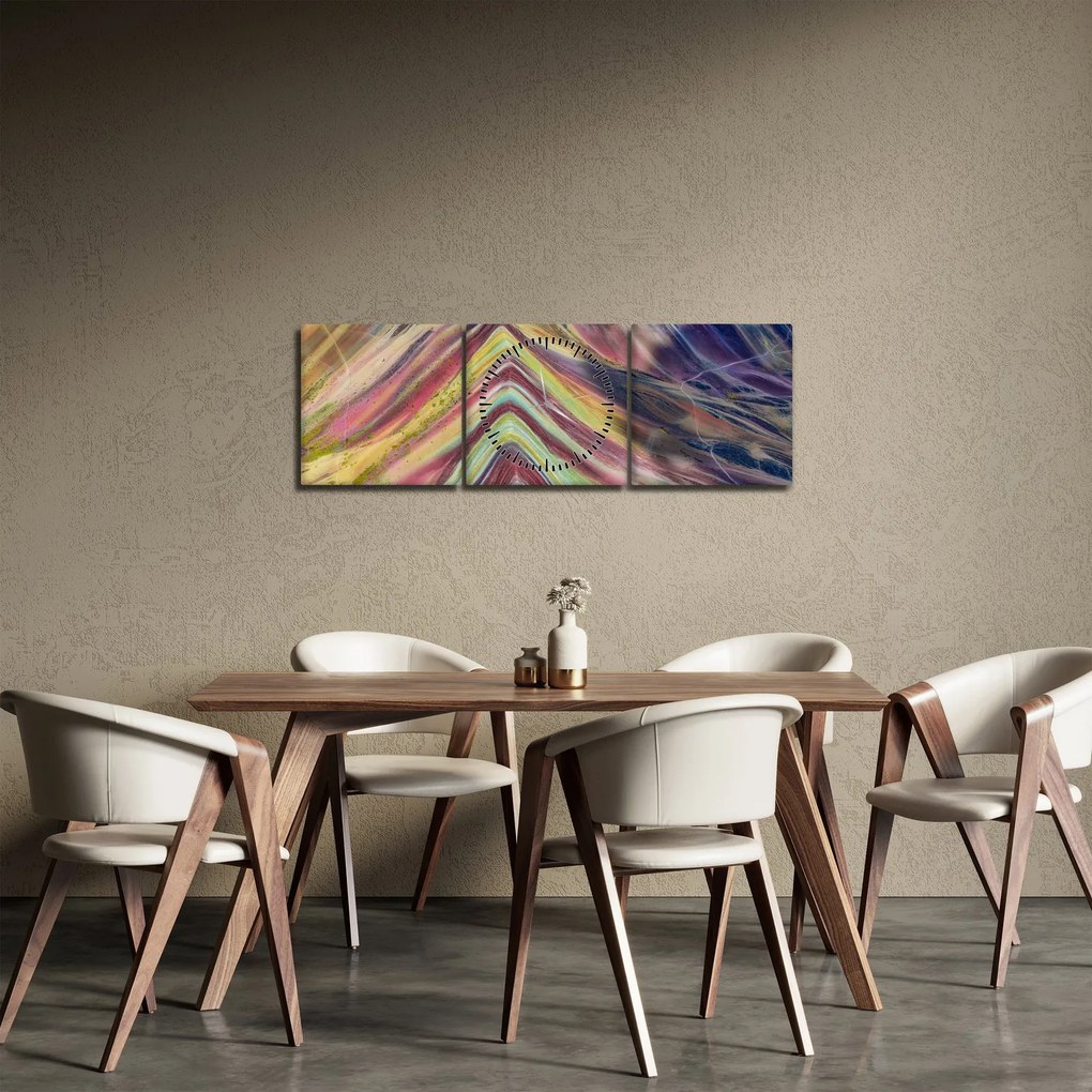 Obraz - Panoráma (s hodinami) (90x30 cm)