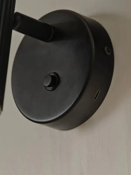 Nordlux - Nástenné bodové svietidlo VICO 1xGU10/5W/230V čierne