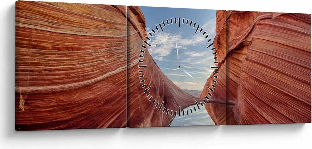 Obraz - Vermilion Cliffs Arizona (s hodinami) (90x30 cm)
