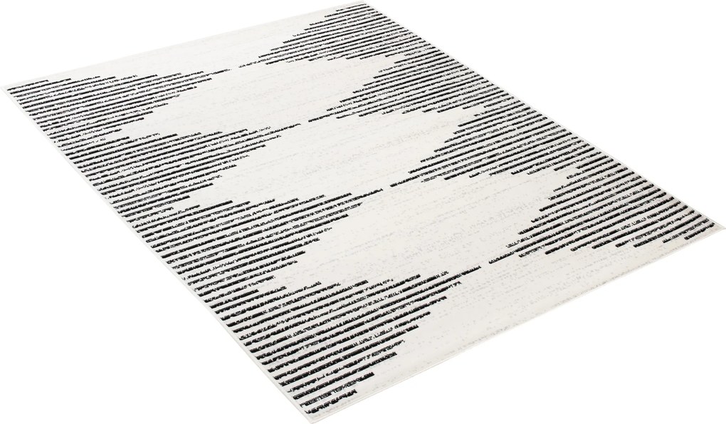 TA Koberec 3478A KRÉMOVÁ / ČIERNA GRACE