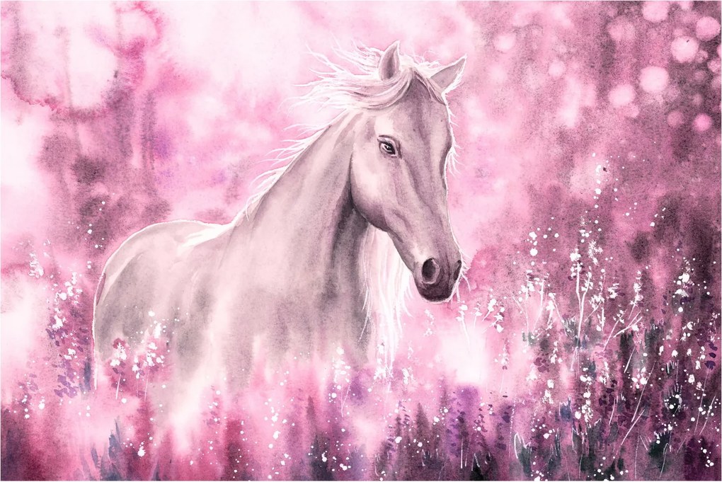 Obraz - Maľovaný kôň (90x60 cm)