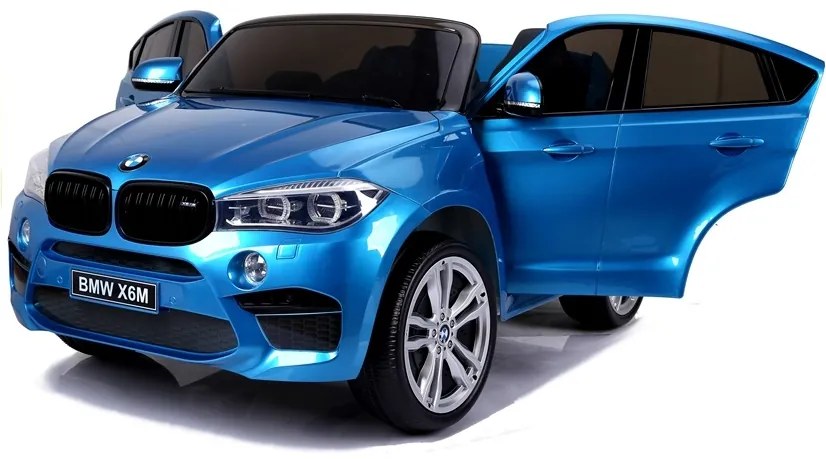 LEAN CARS ELEKTRICKÉ AUTÍČKO BMW X6M - LAKOVANÉ - MODRÉ - 2x120W - 12V10Ah - 2021