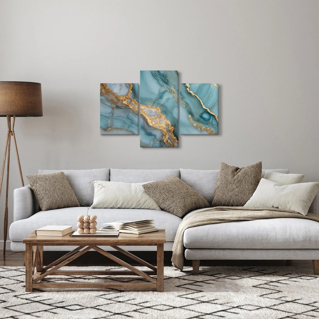Obraz - Tyrkysový mramor (90x60 cm)