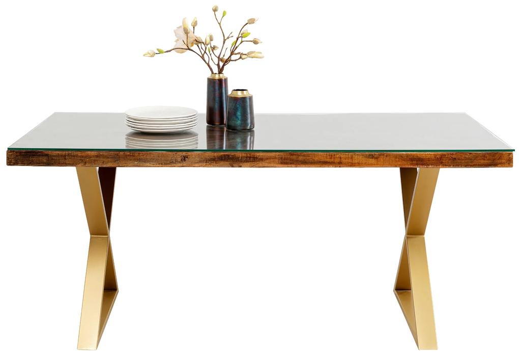 Conley jedálenský stôl mosadzný 180x90 cm