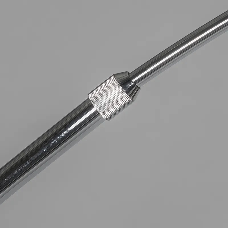 Moderná oblúková lampa chrómová nastaviteľná bez tienidla