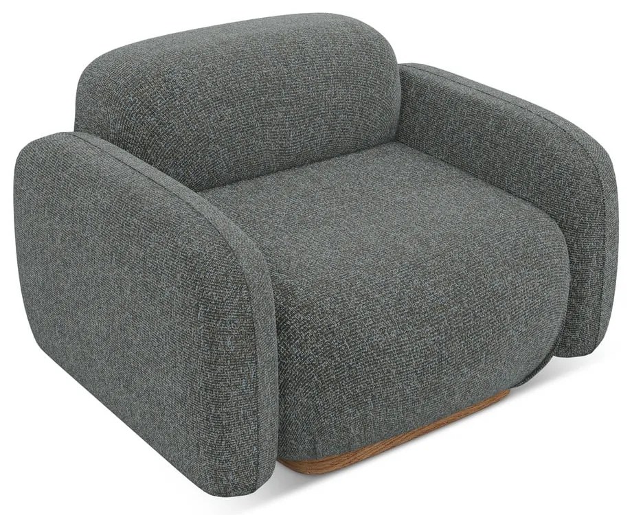 Sivé kreslo Ailani – Makamii