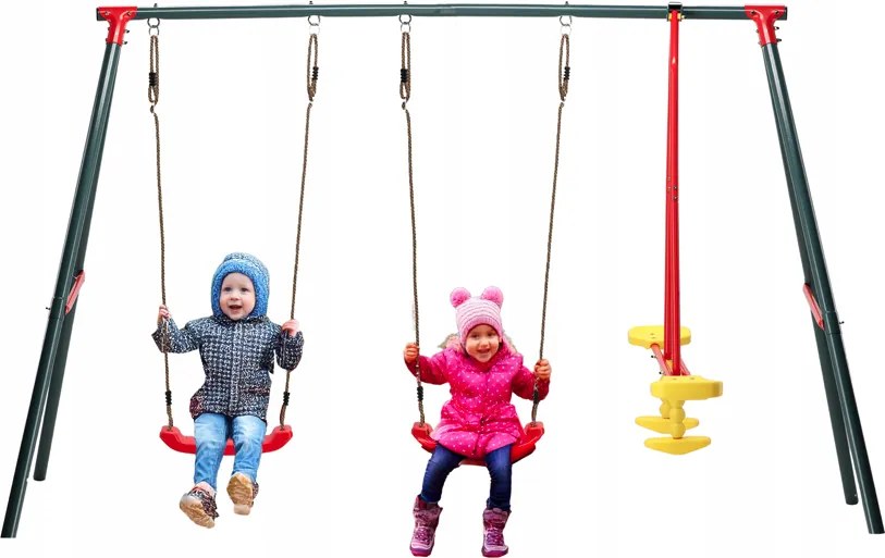 Záhradná hojdačka HUP červená