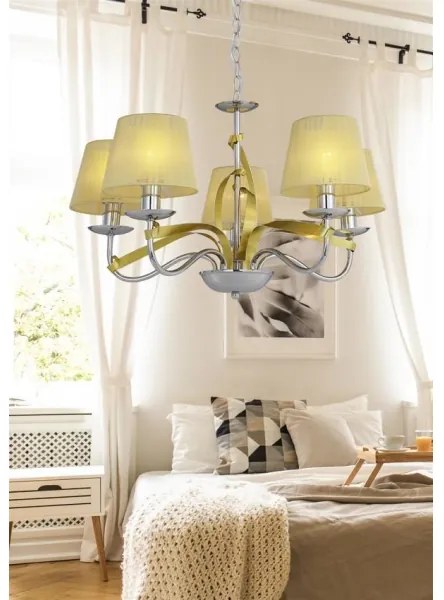 Luster na reťazi DIVA 5xE14/40W/230V