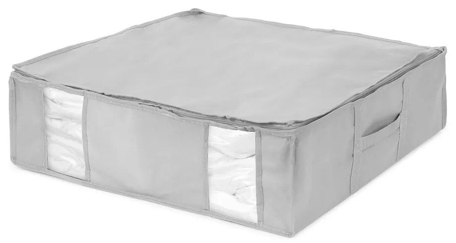 Vákuový/vystužený látkový úložný box na oblečenie 56x56x16,5 cm Granit – Compactor