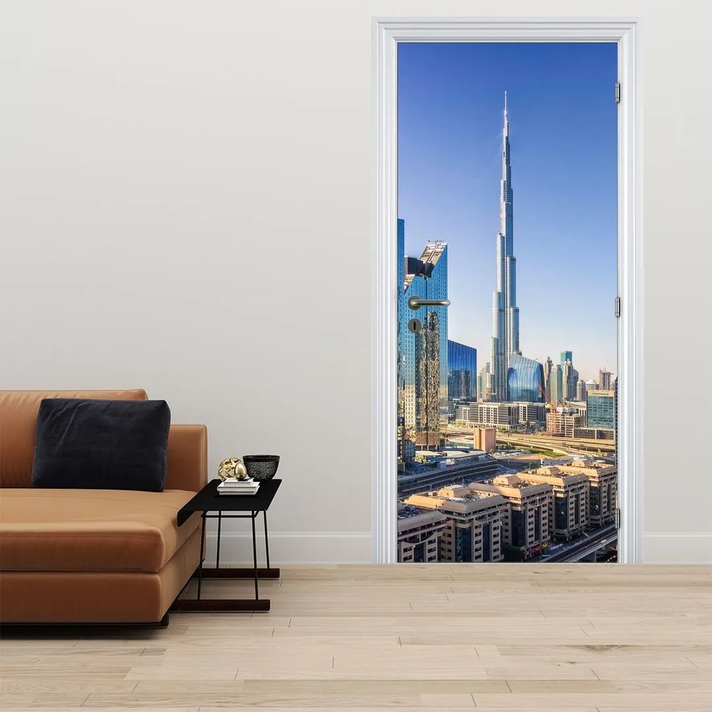 Fototapeta na dvere - Dubajské ráno (95x205cm)