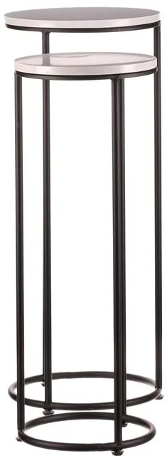 Autronic BONTEC Stojan na kvety - kov, bridlicová doska, cena za sadu 2 ks Farba: Čierna