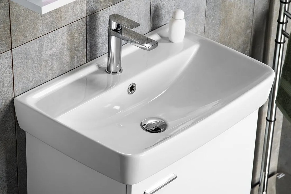 Aqualine Aqualine, DURU keramické umývadlo 60x40cm, biela, TU0351