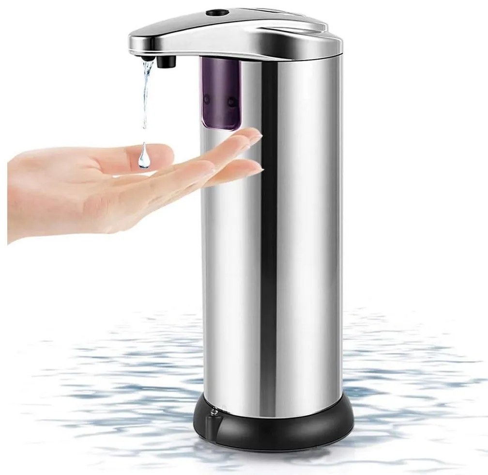 Bezkontaktný dávkovač mydla so senzorom 4xAAA nerez