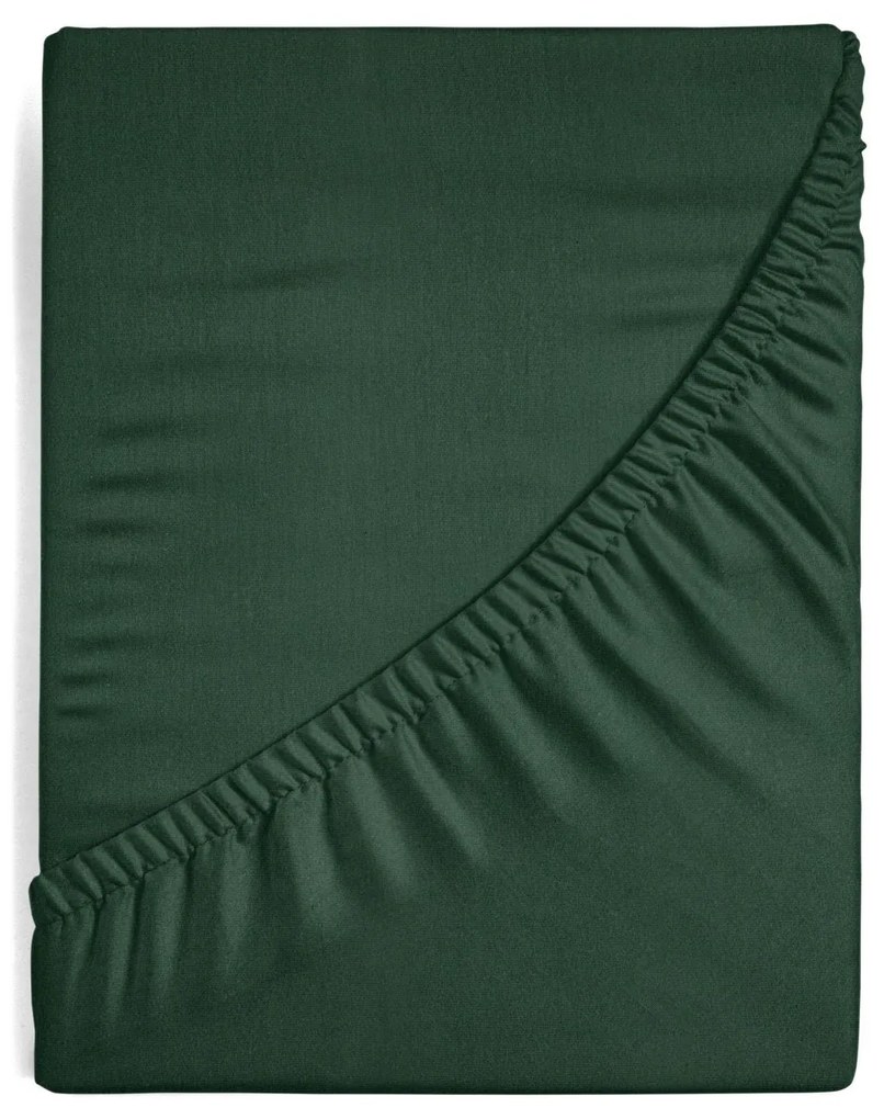 Plachta s gumkou JERSEY3 220x240 cm, výška.30 cm, tmavo zelená