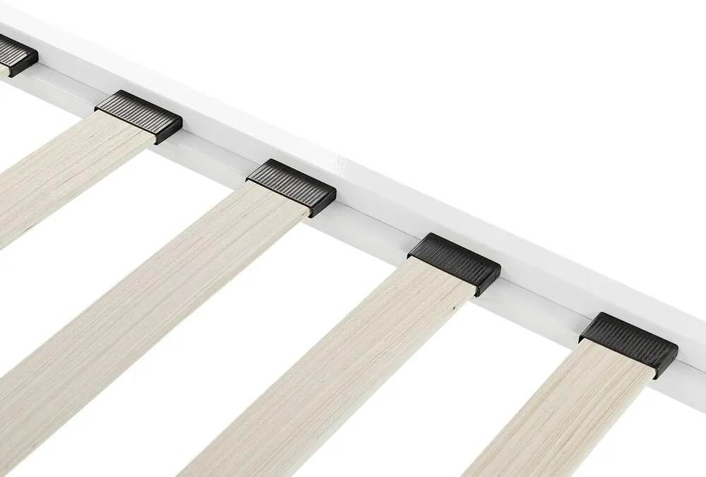 Manželská posteľ 180 cm CONNET (s roštom) (biela). Akcia -8%. Vlastná spoľahlivá doprava až k Vám domov. 1007226