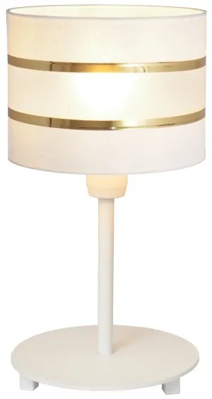 Stolná lampa HELEN 1xE27/15W/230V biela/zlatá