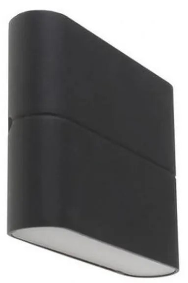LED2 - LED Vonkajšie nástenné svietidlo FLAT 2xLED/3W/230V antracit IP54