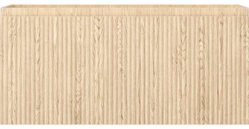 Mexen Rivel, kúpeľňová skrinka 100 cm, 1 zásuvka, drážkovaná, dub, 91A20-10047-1-BF81