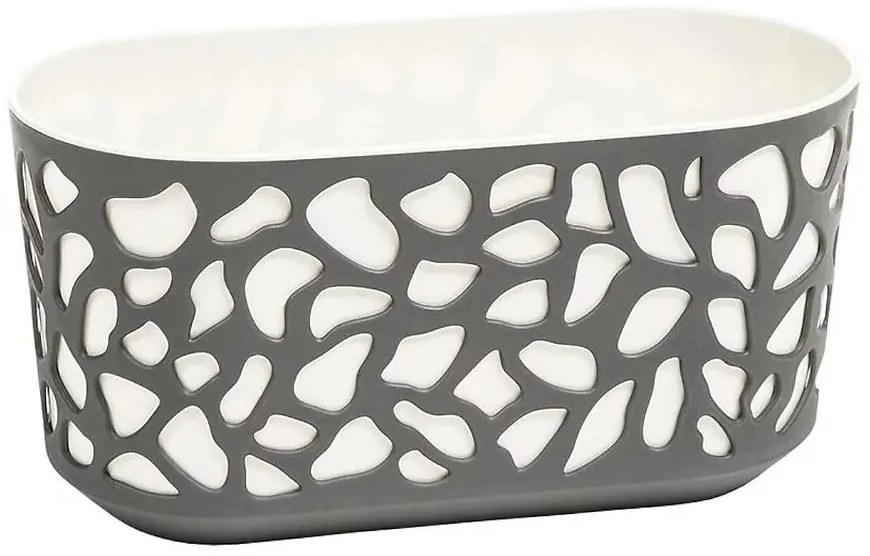 Balkónový kvetináč DUET 40 cm béžová / antracit
