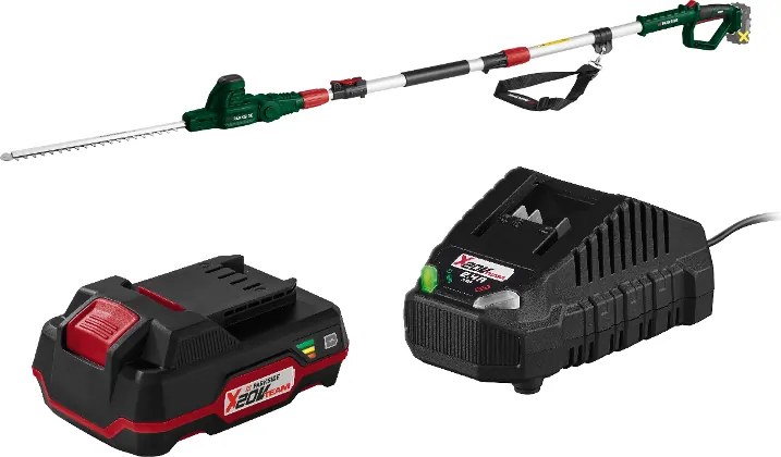 Parkside® Aku teleskopické nožnice na živý plot Pthsa 20-Li D5 + Akumulátor 20 V/2 Ah + Nabíjačka na akumulátor 20 V/2,4 A (800011518)