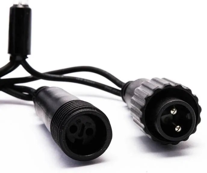 DECOLED Svetelná reťaz LED, 5 m, zelená, 50 diód, IP67